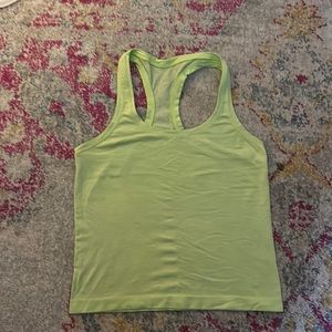 Light green Lululemon swiftly tank, racelength